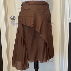 EUC Free People Brown Layered Skirt